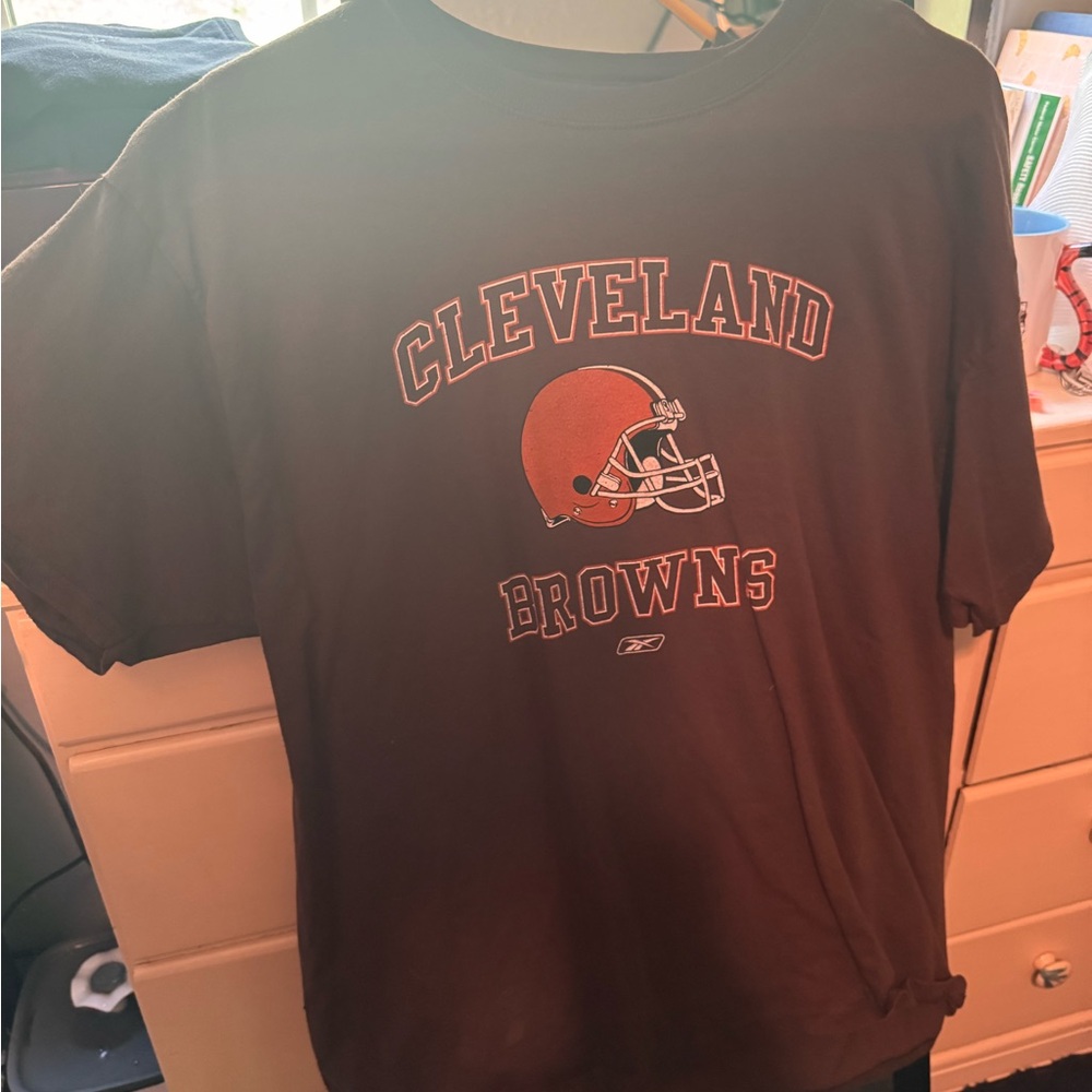 Hanes Brown Cleveland Browns Short Sleeve Tee